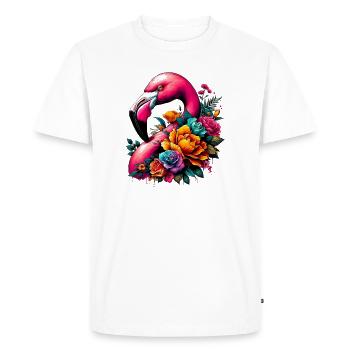 Flamant - T-shirt Premium bio Homme - blanc - Devant - Nico (187cm)