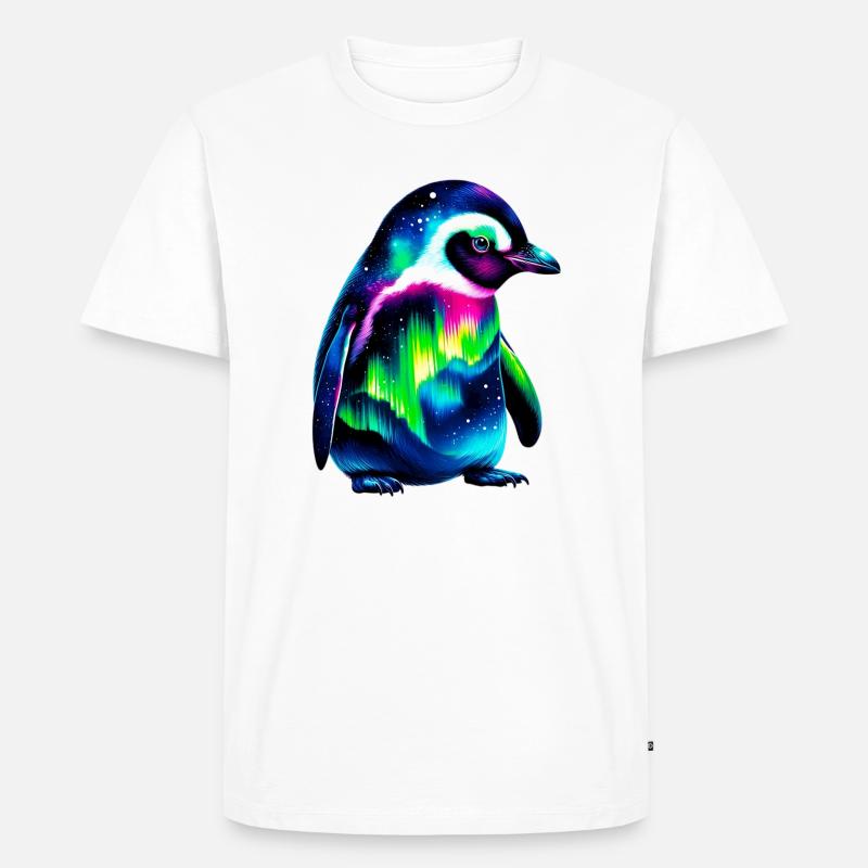 Pinguin - Männer Premium Bio T-Shirt - Weiß