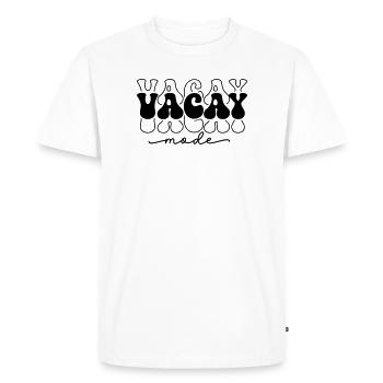 Vacay Mode Retro - Men's Premium Organic T-Shirt - white - Front - Nico (187cm)