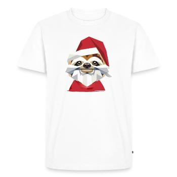 Joyeux Noël paresseux au design moderne - T-shirt Premium bio Homme - blanc - Devant - Nico (187cm)