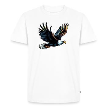 Aigle - T-shirt Premium bio Homme - blanc - Devant - Nico (187cm)