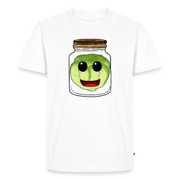 Cabbage Cabbage Mason Jar Cook Chefs Kitchen - Men's Premium Organic T-Shirt - white - Front - Nico (187cm)