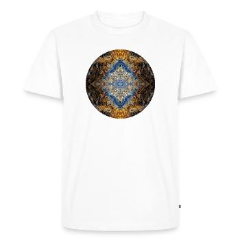 Mandala de la nature dans la galerie de guérison par le sel à Berchtesgaden - T-shirt Premium bio Homme - blanc - Devant - Nico (187cm)