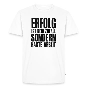 Mot du succès pour le fondateur, l’entrepreneur, la startup - T-shirt Premium bio Homme - blanc - Devant - Nico (187cm)