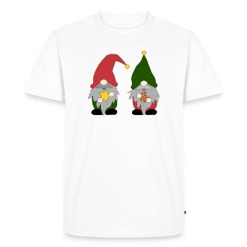 Cheerful elves - Men's Premium Organic T-Shirt - white - Front - Nico (187cm)