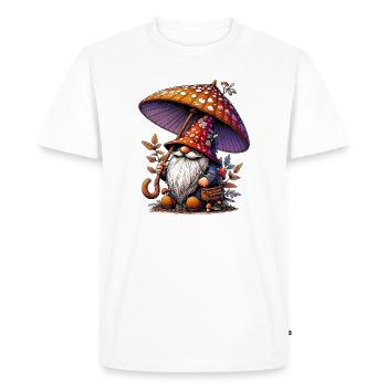 Gnome - T-shirt Premium bio Homme - blanc - Devant - Nico (187cm)