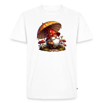 Gnome - T-shirt Premium bio Homme - blanc - Devant - Nico (187cm)