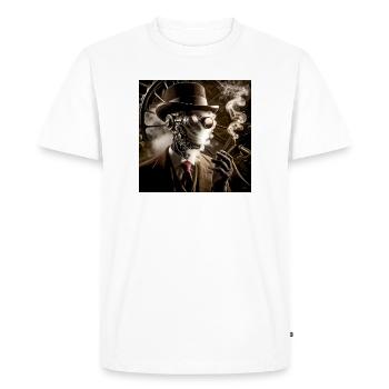 Homme Invisible Steampunk - T-shirt Premium bio Homme - blanc - Devant - Nico (187cm)