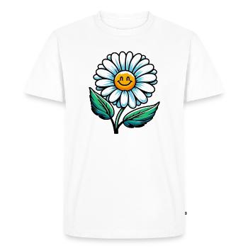Pâquerette - T-shirt Premium bio Homme - blanc - Devant - Nico (187cm)