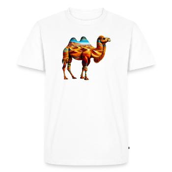 Camel - Men's Premium Organic T-Shirt - white - Front - Nico (187cm)