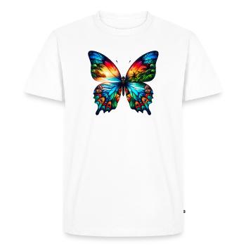 Papillon - T-shirt Premium bio Homme - blanc - Devant - Nico (187cm)