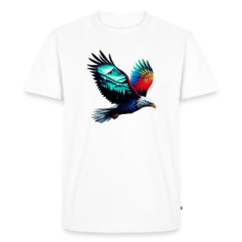 Aigle - T-shirt Premium bio Homme - blanc - Devant - Nico (187cm)
