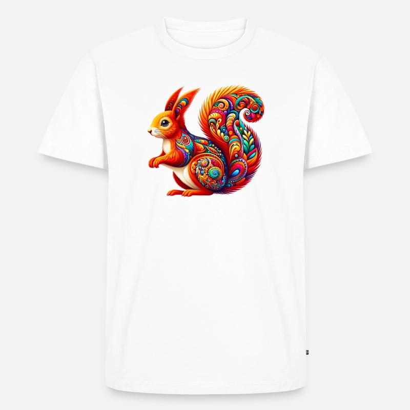 Eichhörnchen - Männer Premium Bio T-Shirt - Weiß