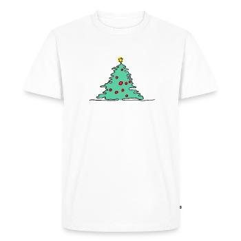 Christmas tree green - Men's Premium Organic T-Shirt - white - Front - Nico (187cm)