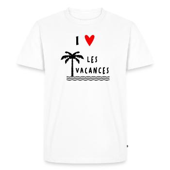 RETRAITE. RETRAITE. RETRAITEE. BONNE RETRAITE - T-shirt Premium bio Homme - blanc - Devant - Nico (187cm)