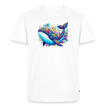 Baleine - T-shirt Premium bio Homme - blanc - Devant - Nico (187cm)
