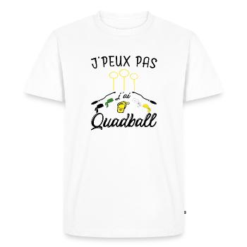 I can't I have Quadball - Men's Premium Organic T-Shirt - white - Front - Nico (187cm)