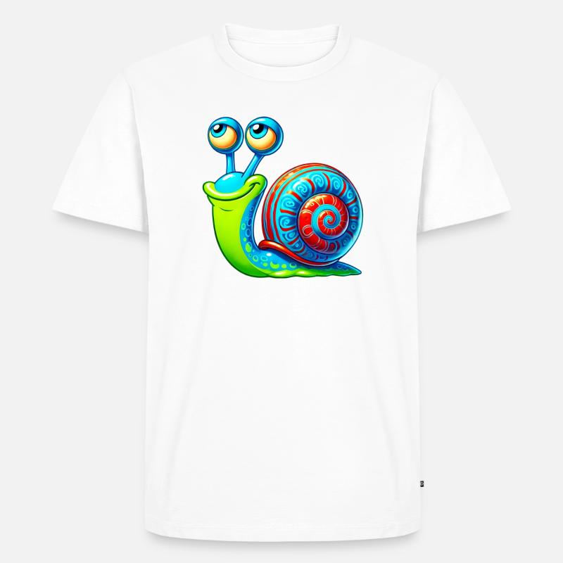 Escargot - T-shirt Premium bio Homme - blanc