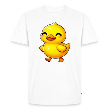 Caneton Canard Canard Canard - T-shirt Premium bio Homme - blanc - Devant - Nico (187cm)