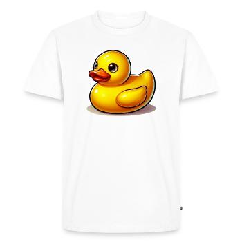 Caneton Canard Canard Canard - T-shirt Premium bio Homme - blanc - Devant - Nico (187cm)