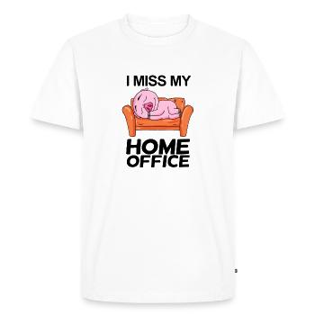 Home Office Saying Funny - Men's Premium Organic T-Shirt - white - Front - Nico (187cm)