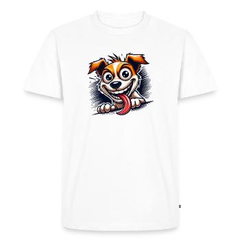 Jack Russel Terrier - T-shirt Premium bio Homme - blanc - Devant - Nico (187cm)