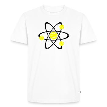 Tennis Physique Chemise Foncé - T-shirt Premium bio Homme - blanc - Devant - Nico (187cm)