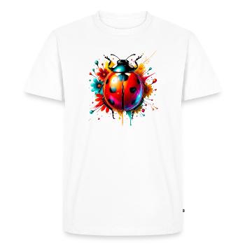 Coccinelle - T-shirt Premium bio Homme - blanc - Devant - Nico (187cm)