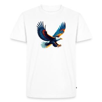 Eagle - Men's Premium Organic T-Shirt - white - Front - Nico (187cm)