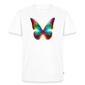 Papillon (01) - T-shirt Premium bio Homme - blanc - Devant - Nico (187cm)
