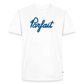 Perfect – Perfection to wear - Men's Premium Organic T-Shirt - white - Front - Nico (187cm)