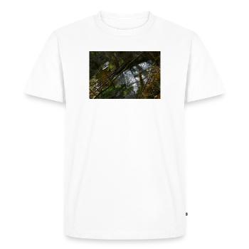 Rivière dans une ancienne gorge - T-shirt Premium bio Homme - blanc - Devant - Nico (187cm)