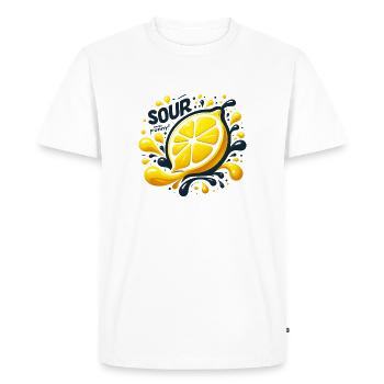 Lemon Splash - T-shirt Premium bio Homme - blanc - Devant - Nico (187cm)