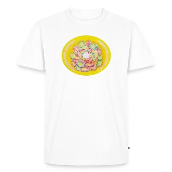 Porte des étoiles de l’ÂmeEssence Sonja Ariel von Staden - T-shirt Premium bio Homme - blanc - Devant - Nico (187cm)