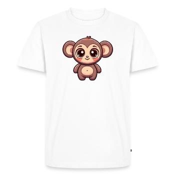 Russe Cheburashka en Russe Russe - T-shirt Premium bio Homme - blanc - Devant - Nico (187cm)