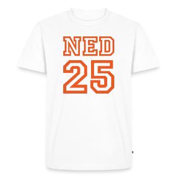 PAYS-BAS Niederlande - T-shirt Premium bio Homme - blanc - Devant - Nico (187cm)