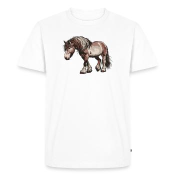 Trot Your Own Path - Men's Premium Organic T-Shirt - white - Front - Nico (187cm)
