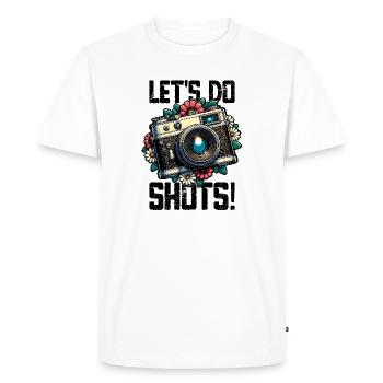 Faisons des prises de vue photographe appareil photo disant pour - T-shirt Premium bio Homme - blanc - Devant - Nico (187cm)