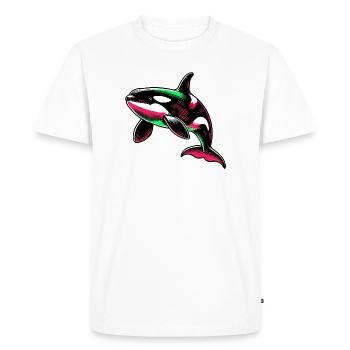 Orque - T-shirt Premium bio Homme - blanc - Devant - Nico (187cm)