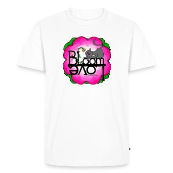 Chat de printemps Amour de printemps - T-shirt Premium bio Homme - blanc - Devant - Nico (187cm)