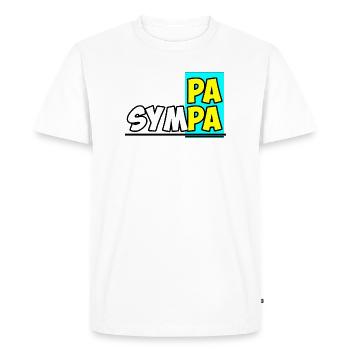 Papa sympa - T-shirt Premium bio Homme - blanc - Devant - Nico (187cm)