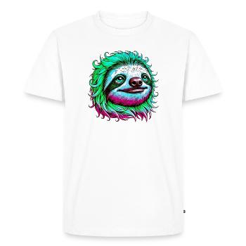 Paresse - T-shirt Premium bio Homme - blanc - Devant - Nico (187cm)