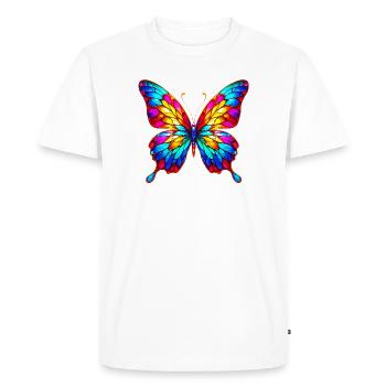 Papillon - T-shirt Premium bio Homme - blanc - Devant - Nico (187cm)