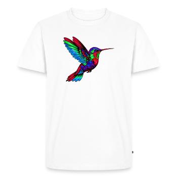 Colibri - T-shirt Premium bio Homme - blanc - Devant - Nico (187cm)