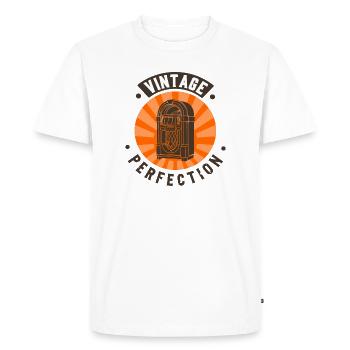 Jukebox - Men's Premium Organic T-Shirt - white - Front - Nico (187cm)