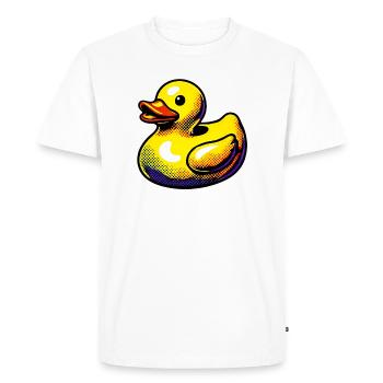 Caneton Canard Canard Canard - T-shirt Premium bio Homme - blanc - Devant - Nico (187cm)