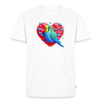 Welliheart (01) - T-shirt Premium bio Homme - blanc - Devant - Nico (187cm)