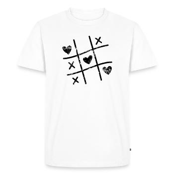 Saint-Valentin Saint-Valentin Saint-Valentin - T-shirt Premium bio Homme - blanc - Devant - Nico (187cm)