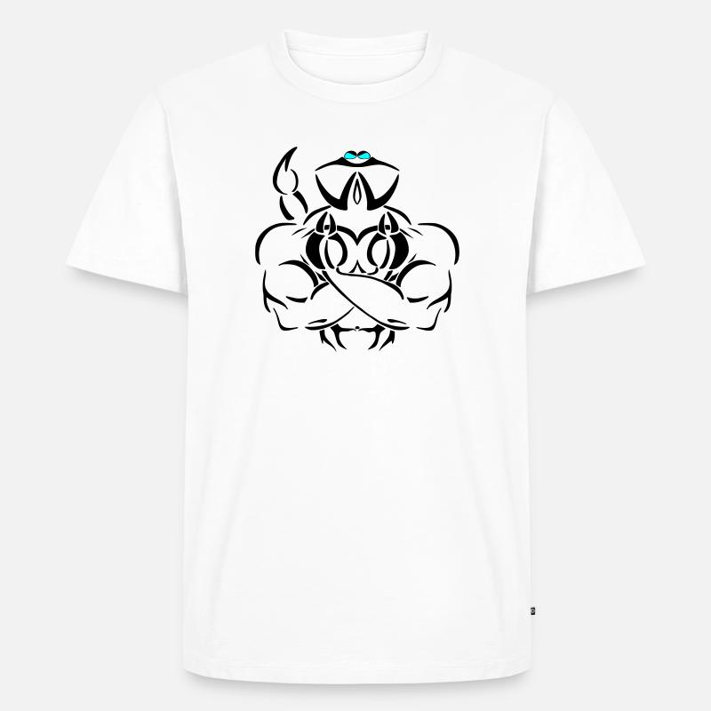 Alpha scorpio Deluxe - Männer Premium Bio T-Shirt - Weiß