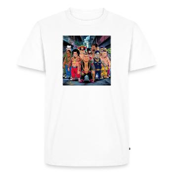 Gang de Voyous des Rues - Style Manga 2 - T-shirt Premium bio Homme - blanc - Devant - Nico (187cm)